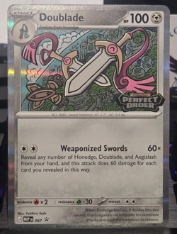 Nintendo English Pokemon TCG Doublade 067 Perfect Order Holo 100 HP - Image 1