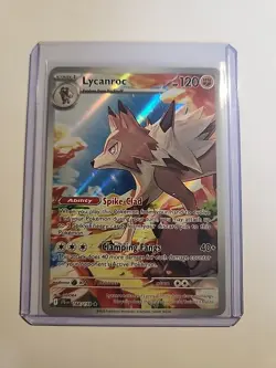 Pokemon TCG Journey Together Lycanroc IR 166/159 Mint/Nm Condition - Image 1