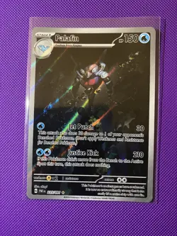 Pokemon TCG Palafin Scarlet & Violet: Paldean Fates 225/091 Holo Illustration - Image 1