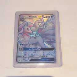 Pokemon Alolan Ninetales GX SV53/SV94 Hidden Fates Full Art Holo ENG - Image 1
