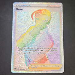 Pokemon TCG Rose 196/189 SWSH03 Darkness Ablaze Secret Rare Holo English - Image 1