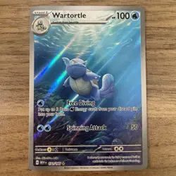 Wartortle 171/165 Sv: Scarlet & Violet 151 Holo Illustration Rare Pokemon NM/M - Image 1