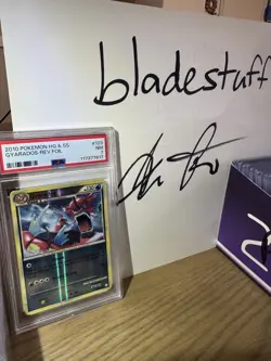 Pokemon PSA 7 NM Gyarados 123/123 Heart Gold & Soul Silver Reverse Holo 2010 - Image 3