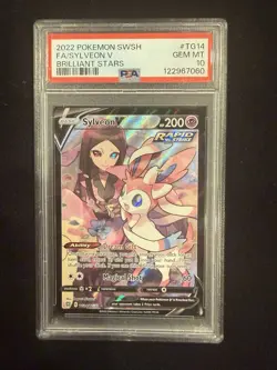 Pokemon TCG Sylveon V TG14/TG30 Brilliant Stars TG Full Art Holo PSA 10 - Image 1