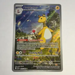 Pokemon TCG Ampharos Chaos Rising 90/86 Illustration Rare Near Mint - Image 1