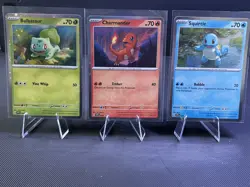 Pokemon Scarlet & Violet Bulbasaur, Charmander, Squirtle Cosmo Promo (lot10) - Image 1