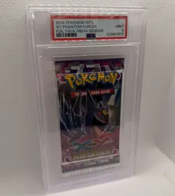 2014 Pokemon XY Phantom Forces Booster Pack Featuring Mega Gengar PSA 9 - Image 3