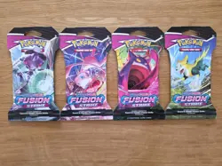Pokemon TCG Fusion Strike Sleeved Blister Booster Pack Full Art Set Brand New - Image 1