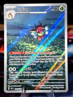 Ledian 144/142 NM Illustration Rare Stellar Crown Pokemon TCG NM-MINT - Image 1