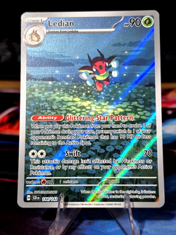 Ledian 144/142 NM Illustration Rare Stellar Crown Pokemon TCG NM-MINT - Image 2