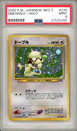 Pokemon 2000 - Neo 2 - Crossing the Ruins - Smeargle - PSA 9 - MINT - Image 1