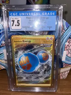 Pokemon Rapid Strike Energy 182/163 CGC 7.5 Near Mint Graded Slab! - Image 1