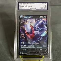 2022 Pokemon Astral Radiance Darkrai V 098/189 AGS 8 Near Mint Slab - Image 1