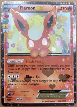 Pokemon TCG Flareon EX RC6/RC32 Generations RC Ultra Rare NM Holo - Image 1