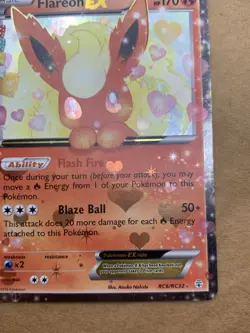 Pokemon TCG Flareon EX RC6/RC32 Generations RC Ultra Rare NM Holo - Image 4