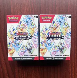 Pokemon TCG Scarlet & Violet Prismatic Evolution Booster Bundle SEALED LOT OF 2 - Image 1