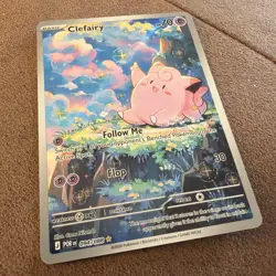 Pokemon TCG Clefairy 094/088 Paldea Evolved Illustration Rare Full Art Holo - Image 1