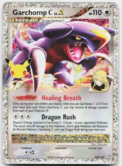 Garchomp C LV.X 145/147 Celebrations: Classic Collection Pokemon NM - Image 1