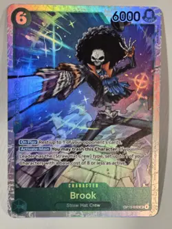 One Piece Brook OP15-032 Super Rare Green Near Mint English - Image 1