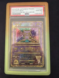 PSA 10 Ancient Mew SM-P 2019 Movie Mewtwo Strikes Promo Pokemon Card Japanese - Image 1