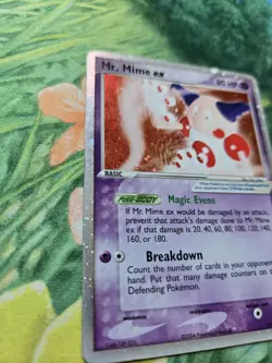 Mr. Mime ex EX6: EX FireRed LeafGreen (111/112) Ultra Rare Holo Pokemon Card DMG - Image 3
