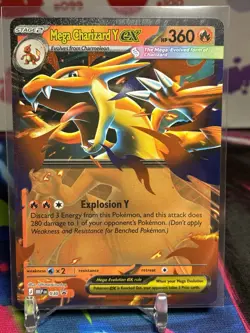 Pokemon TCG Mega Charizard Y EX 030 Black Star Promo Ascended Heroes NM/MT - Image 1