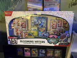 151 Blooming Waters Premium Collection Box Pokemon TCG,sealed But Has Small DMG. - Image 1