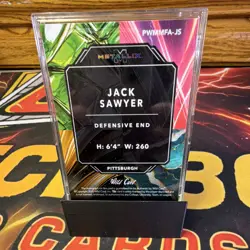 2025 Wild Card Metallix LVL Rookie Auto Jack Sawyer Ohio State PWMMFA-JS 1/1 - Image 5