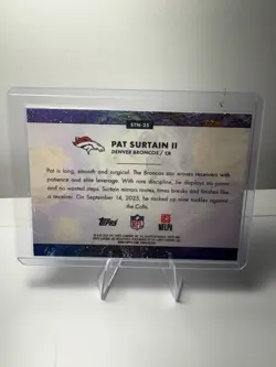 2025 Topps Cosmic Chrome Pat Surtain II Stars In The Night SP STN-25 Broncos - Image 2