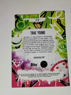 Trae Young 2024/25 Topps Finest Show Stopper #S-10 Superfractor 1/1 - Image 2