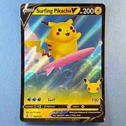 The Pokemon Company Surfing Pikachu V 008/025 Ultra Rare Celebrations EN - Image 1