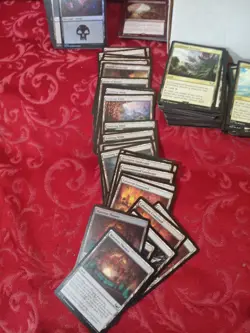 1150+ Land Lot Card W/ 2 Deck Box Rares Vtg Mtg Collection Staple Commander - Image 4