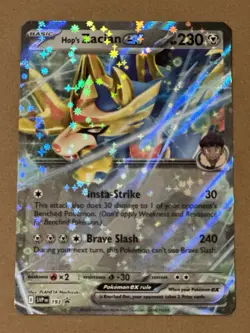 Pokemon Hop’s Zacian ex SVP 193 Black Star Promo Holo NM/Mint Pokemon Card - Image 1