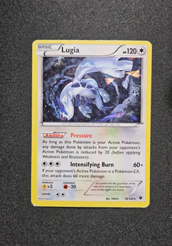 Pokemon TCG Lugia 78/124 Rare Fates Collide XY Cracked Ice Holo Card - Image 1