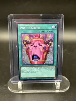 Konami Pot of Sloth CORI-EN061 1st Ed Secret Rare Foil Spell Card English x2 - Image 1