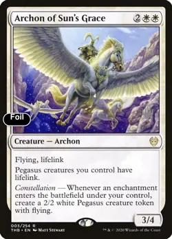 Archon of Sun's Grace [Promo Pack: Theros Beyond Death] NM Foil - Magic - Image 1