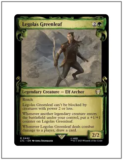 1x Legolas Greenleaf, Showcase Scrolls, LOTR, Magic MTG NM - Image 1