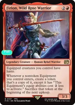 Firion, Wild Rose Warrior - Foil - FIN - 137 NM/LP - Image 1