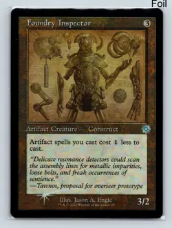 MTG Foundry Inspector (Schematic) Foil The Brothers' War Retro Frame Artifact 79 - Image 1