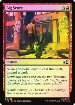 NM Foil Big Score, MTG, Heroes Commander, Magic the Gathering, 802 - Image 1