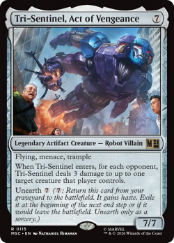 Tri-Sentinel, Act of Vengeance - 115 - MSC - Near Mint - MTG - Image 1