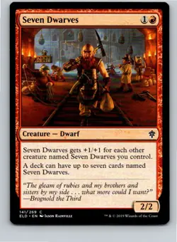 Magic the Gathering Seven Dwarves Throne of Eldraine MTG Free Shipping! - Image 1