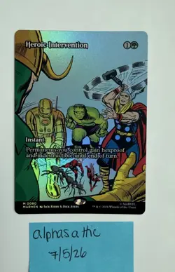 Heroic Intervention (0080) (Borderless) Marvel Universe Eternal-Legal Foil - Image 1