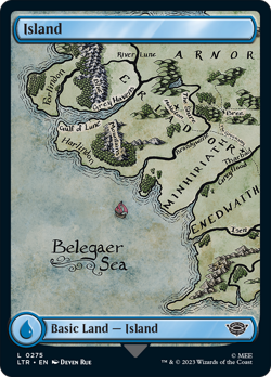 Island (275) [The Lord of the Rings: Tales of Middle-Earth] Foil Near Mint - Image 1