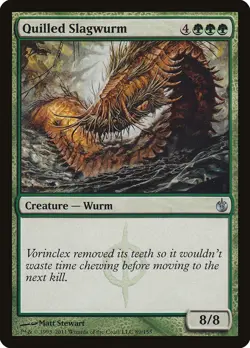 MTG - Quilled Slagwurm - Mirrodin Besieged - X1 - (LP) - - Image 1