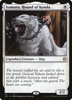 MTG - Isamaru, Hound of Konda - Jumpstart - X1 - (LP) - #J8765 - Image 1