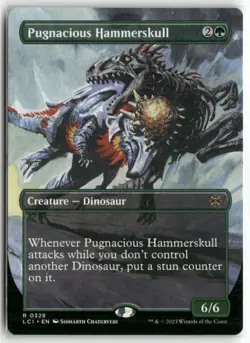 Pugnacious Hammerskull (Borderless) 328 The Lost Caverns of Ixalan MTG LP - Image 1