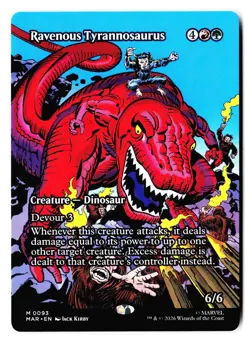 Ravenous Tyrannosaurus (Borderless) 93 MAR Magic: The Gathering - Image 1
