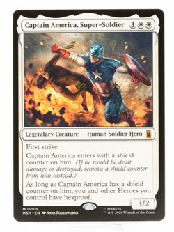 Captain America, Super-Soldier Mythic MTG Marvel Super Heroes 0009 NM - Image 1