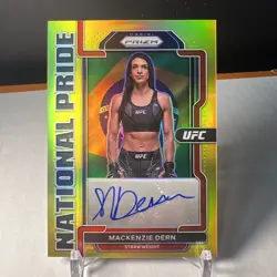 2022 Panini UFC Prizm National Pride Mackenzie Dern Gold /10 - Image 1